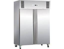 Double Armoire Refrigeree Negative Inox Gn 2 1 1300 L Polar Etageres Reglables Armoire Degivrage