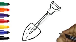 A wide variety of kid wheelbarrow tool options are available to you, such as color, certification, and warranty. How To Draw Shovel Easy Gardening Tools Drawing For Kids Toddlers Youtube