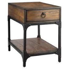 Market Square Chairside Table Chair Side Table Wooden Bedside Table Vintage Industrial Furniture