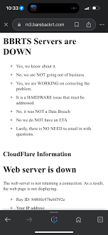 BBRT Down? (Apparently back up now) - Page 2 - General Discussion -  Breeding Zone
