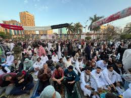 أجواء صلاة العيد من ساحة مسجد مصطفى محمود بالمهندسين المصدر: الوطن