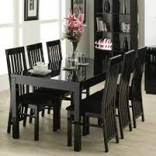 Placed at the head of the table or used all around, these chairs are sure to please the captain of your table! Black Lacquer Dining Table 6 Chairs Black Dining Room Dining Table Black Black Dining Room Furniture