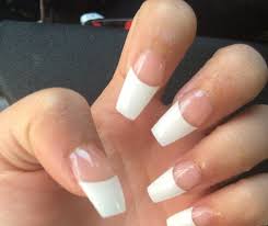 Pie's board coffin acrylic nails on pinterest. Nails Coffin White Tip Nailstip