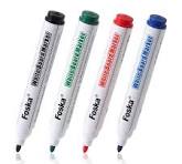 Foska Whiteboard Marker Pen Fine Tip Dry Erase 4 Colors White Marker Board  for Classroom With Plastic Body
