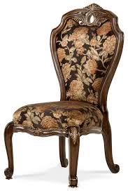 Aico Furniture Oppulente Side Chair In Sienna Spice Set Of 2 67003 52 Cadeiras