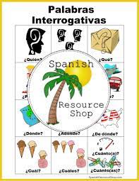 Spanish Question Words Picture Notes And Practice Worksheets Spanish Question Words This Or That Questions Spanish Questions