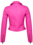 Pink Biker Jacket - ShopStyle UK