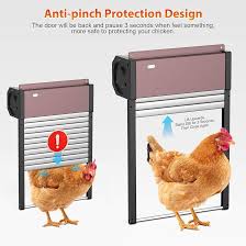 Solar Powered Chicken Coop Door, App Control Anti-Pinch Chicken Coop Door  with Timer & Light Sensor, Automatic Chicken Coop Door for Chicken, Ducks,  Geese : Amazon.co.uk: Business, Industry & Science