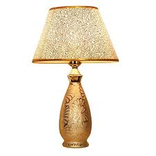 ( 4.4 ) out of 5 stars 31 ratings , based on 31 reviews current price $21.99 $ 21. Buy Cclay European Style Led Ceramic Table Lamp Bedroom Bedside Lamp Classical Living Room Table Light Gold Lamp Shade Adjustable Desk Lamp Lights E27 Button Online In Bahrain B07sc9l36d
