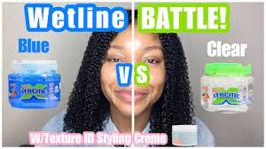 Hair gel is among the most important and the oldest styling products that have been around. Battle Of The Wetline Xtreme Gels Blue Vs Clear W Texture Id Styling Creme Wash Go Natural Hair Youtube