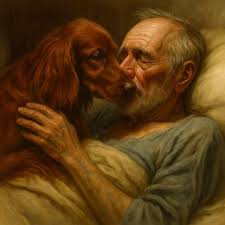 A heart-wrenching farewell between a father and his loyal dog