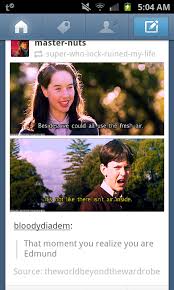 Edmund Just For Gags Narnia Chronicles Of Narnia