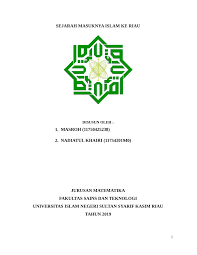 Latar belakang sunting sumber. Pdf Sejarah Masuknya Islam Ke Riau