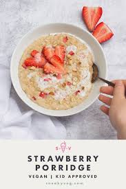 Strawberry Porridge Recipe In 2020 Porridge Recipes Healthy Breakfast Recipes Plant Based Recipes Breakfast