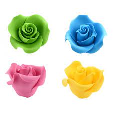 Eccone alcune che ho appena realizzato! Rose Gia Pronte In Pasta Di Zucchero 3d In Vari Colori