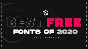 Best Free Fonts For Designers 2020 Youtube Best Free Fonts Free Fonts For Designers Free Font