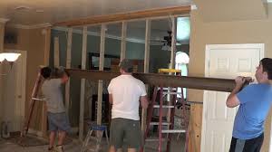 If you need to move the island during a generally, kitchen islands bases are wood, with granite, marble, stone, tile, or wood countertops. Diy Kitchen Remodel 6 Removing Load Bearing Wall 2 Youtube
