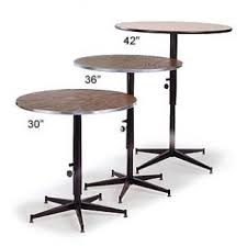 Banquet Tables 24 Round Adjustable Height Cocktail Table Cocktail Tables Outdoor Cocktail Tables Table