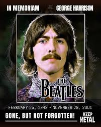 George Harrison became vegetarian in the late 1960s. ''I believe in being a  vegetarian, because meat's one of the worst things anybody can eat. '' 'The  thing that repelled me about eating