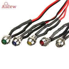 Colorful 6mm 5 Led Indicator Light Lamp Bulb Pilot Dash Directional Car Truck Boat 12v White Yellow Blue Green Red Indicator Lights Car Lights Lamp Bulb
