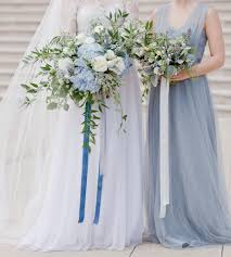 Romantic Dusty Blue Bridal Bouquet In Soft Wedding Palette By La Rue Floral Blue Wedding Bouquet Blue Wedding Flowers Elegant Wedding Bouquets