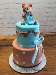 Find bear baby shower cake image, wallpaper and background. Pin On Cakes