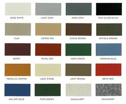 Jones Roofing And Sons Llc Color Chart Selection