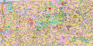 Klick = aktivierung (button wird rot) klick in karte = meßpunkt setzen doppelklick = letzten meßpunkt löschen. Stadtplan Von Berlin Detaillierte Gedruckte Karten Von Berlin Deutschland Der Herunterladenmoglichkeit