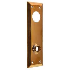 Check spelling or type a new query. Historic Houseparts Inc Door Plates Exterior Door Plate With Cylinder Lock Hole Multiple Finishes