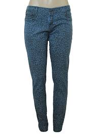 Bleulab Blue Animal Cheetah Print Jeans Legging Jeggings Womens Skinny Denim 24 Womens Jeggings Women Jeans Skinny Denim