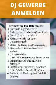 Die gründung eines eigenen unternehmens benötigt nicht nur mut. Wann Muss Ich Als Dj Ein Gewerbe Anmelden Dj Rewerb