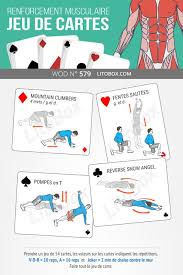 Renforcement Musculaire Avec Un Jeu De Cartes Musculation A La Maison Sport Abdos Et Programme Musculation