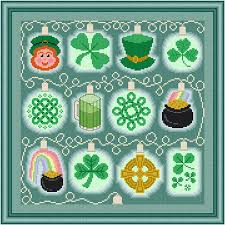Discover thousands of more patterns to print online instantly at crosstitch.com. Holiday Lights St Patrick S Day Cross Stitch Pattern By Susan Saltzgiver Crosstitch Com