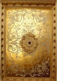 Gold Gilded Ceiling With A Pattern Using A Flat Plaster Even Some Of The Trim Is Tipped In Gold Ceiling Art Gold Leaf Shades Of Gold