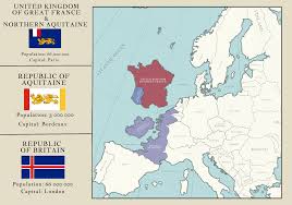 United Kingdom Of Great France And The British Republuc Https Ift Tt 3h0ujcr Alternate History Fantasy Map Generator Fantasy Map
