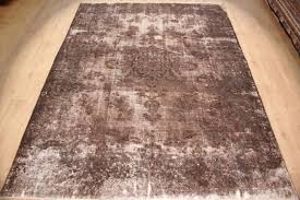 Teppich in braun rot patchwork design. Vintage Teppich Moderner Orientteppich Braun 363x266 Cm