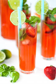 Strawberry Basil Limeade Salty Canary Fun Party Drinks Coconut Rum Cocktail Recipes