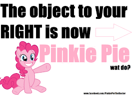 Check spelling or type a new query. Pinkie Pie Object To Right My Little Pony Friendship Is Magic Know Your Meme