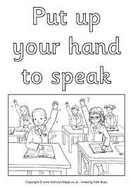 The set includes facts about parachutes, the statue of liberty, and more. Put Up Your Hand Colouring Poster Pdf Link In 2021 Free Classroom Printables Free Classroom Business For Kids