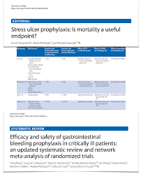 Ashp therapeutic guidelines on stress ulcer prophylaxis. Stress Ulcer Prophylaxis By Ppis Intensive Care Medicine Facebook