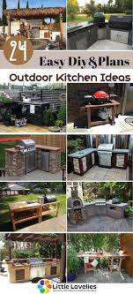Outdoor kitchen with concrete countertop. 24 Diy Outdoor Kitchen Ideas And Plans