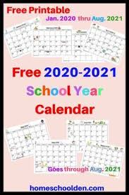 This Free Printable 2020 2021 School Year Calendar Goes From January 2020 Through August 2021 In 2020 School Calendar Printables Calendar Printables Classroom Calendar
