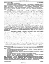 Modele subiecte bac 2019 publicate de ministerul educatiei. Bacalaureat 2017 Subiectele Si Baremul De Corectare La Istorie Europa Fm