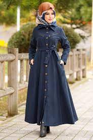 Modaselvim Pardesu Dugmeli Kase Pardesu 9264w153 Indigo Kadin Modasi The Dress Moda Stilleri
