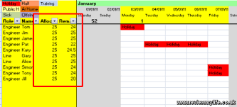 All absence information in one place, simple reporting system. 2011 Staff Holiday Planner