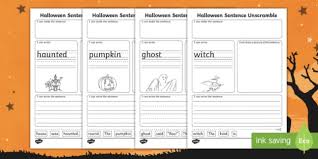 Unscramble words and letters and anagram solver that can provide one or two word solutions. Halloween Sentences Worksheet Teacher Made