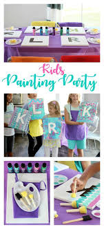 Creative Birthday Activities For Kids Painting Party For Kids A Fun And Creative Birthday Idea In 2020 Kids Painting Party Kids Birthday Party Crafts Creative Birthday Ideas