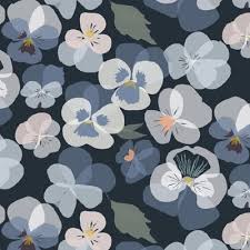 8 dark floral wallpapers to create a striking space. Designer Floral Wallpaper Pansy Flowers Free Uk Shipping