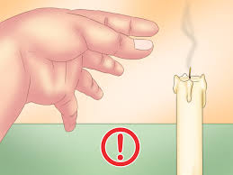 Light a match and heat the bottom of the candle to attach it to the saucer. How To Put Out A Candle With Your Fingers 5 Steps With Pictures