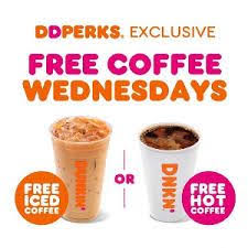 Dunkin Donuts Free Coffee Wednesdays Free Coffee Dunkin Donuts Dunkin
